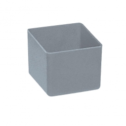 Einsatzkasten für Schubladen, grau, LxBxH 49x49x40 mm, Polystyrol-Kunststoff (PS)