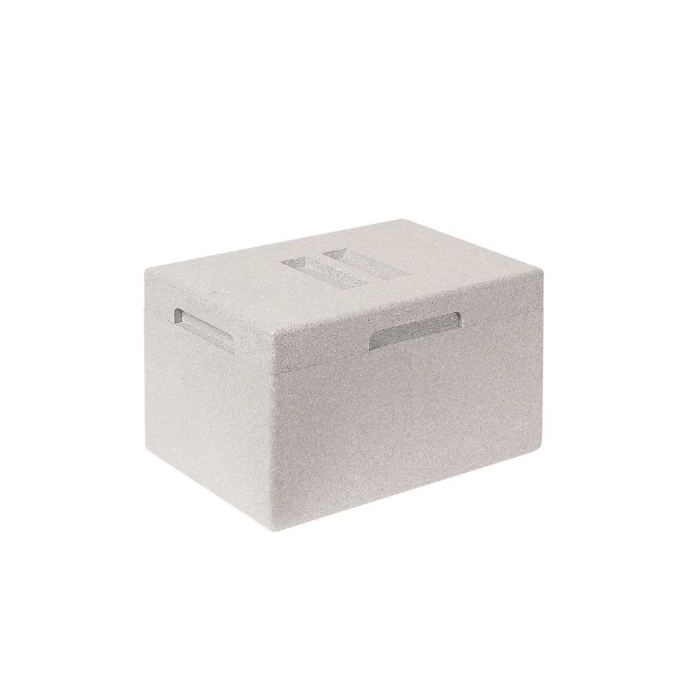 6x EPS-Thermobox in Eurobox mit Deckel, LxBxH 400x300x235 mm, rot, Eurobehälter mit EPS / EPP-Isolierbox, Eurobehälter, Behälter und Kästen