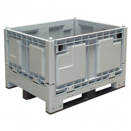 Groß-Klappbox / Großbehälter mit 3 Kufen, 670 Liter, LxBxH